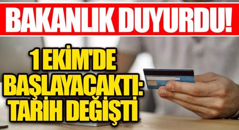 1 Ekimde Başlayacaktı: Tarih Değişti