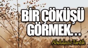 Bir Çöküşü Görmek…