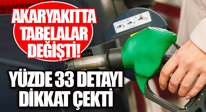 Akaryakıtta Tabelalar Değişti!