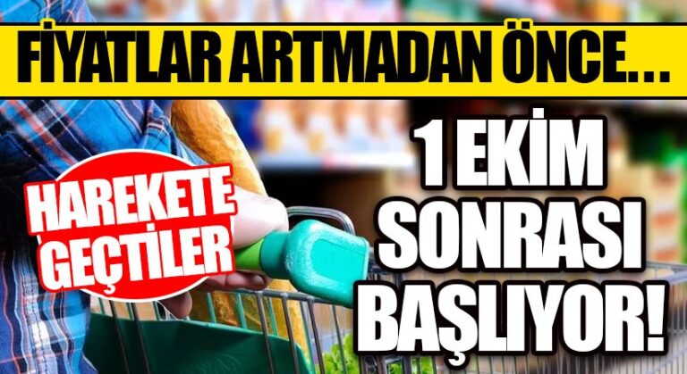 1 Ekim Sonrası Başlıyor!