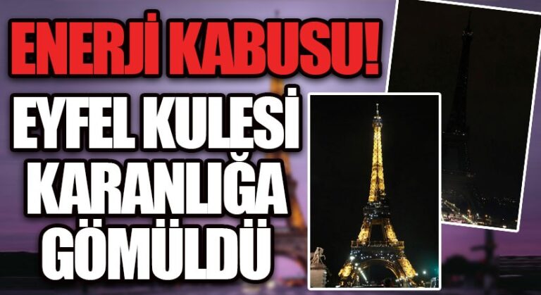 Eyfel Kulesi Karanlığa Gömüldü