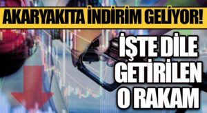 Akaryakıta İndirim Geliyor