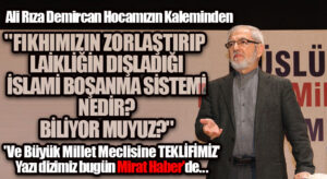 Ali Rıza Demircan Hocamızın Kaleminden