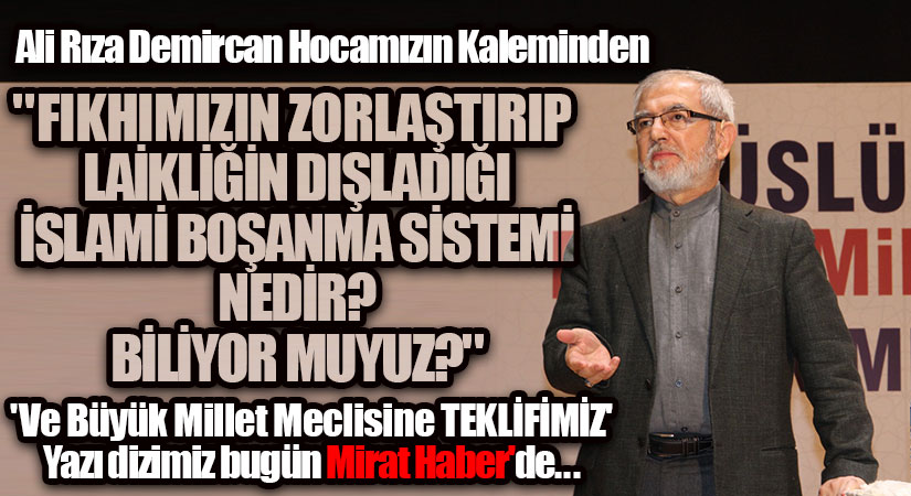 Ali Rıza Demircan Hocamızın Kaleminden