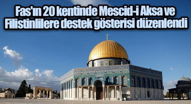 Mescid-i Aksa ve Filistinlilere Destek Gösterisi Düzenlendi