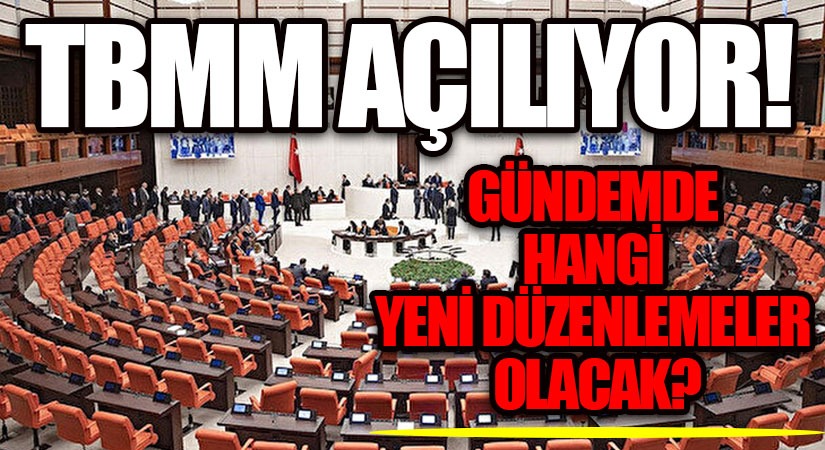 TBMM 3 Aylık Aranın Ardından Bugün Açılıyor