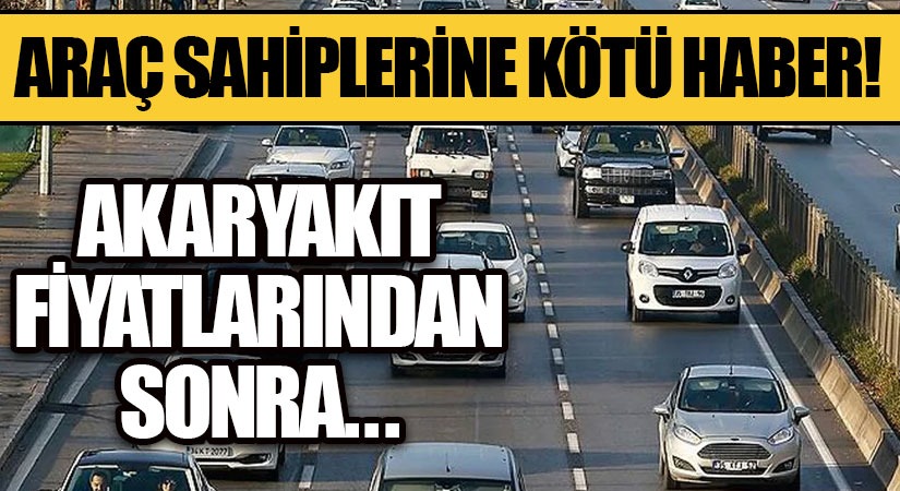 Araç Sahiplerine Kötü Haber!