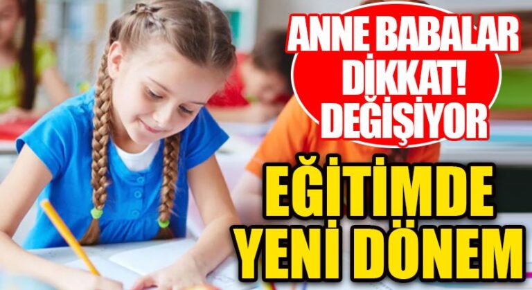Eğitimde Yeni Dönem!