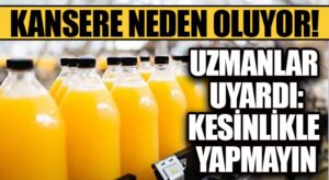 Uzmanlar Uyardı! Hastalık Riskini Artırıyor