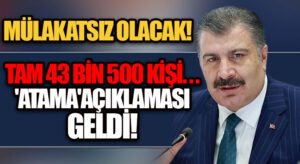 Fahrettin Koca’dan Atama Bekleyen Sağlık Personellerine Müjde!