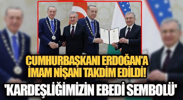 Cumhurbaşkanı Erdoğan’a Yüksek Düzeyli İmam Buhari Nişanı Takdim Edildi