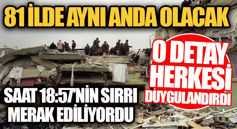 81 İlde Aynı Anda Olacak