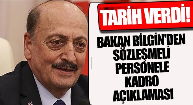 Vedat Bilgin: Müjdeyi Pazartesi Günü Cumhurbaşkanı Açıklayacak!