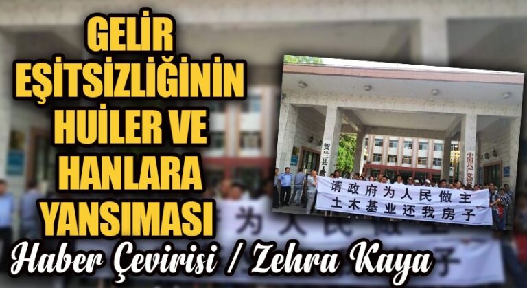 Gelir Eşitsizliğinin Huiler ve Hanlara Yansıması