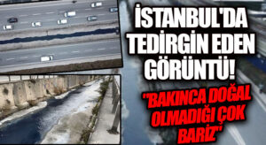 İSTANBUL’DA TEDİRGİN EDEN GÖRÜNTÜ! “BAKINCA DOĞAL OLMADIĞI ÇOK BARİZ”