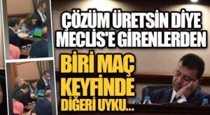 BİRİSİ UYUDU BİRİSİ MAÇ İZLEDİ