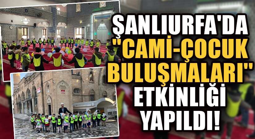 Çocuklara Camide Anlamlı Etkinlik Düzenlendi