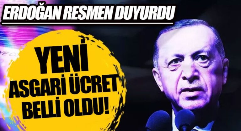 Cumhurbaşkanı Erdoğan: 2023 yılında uygulanacak net asgari ücret 8 bin 500 lira