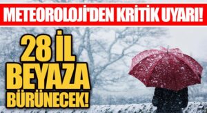 Dikkat! 28 İl Beyaz Örtüye Uyanacak..