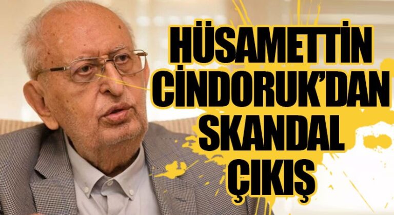 HÜSAMETTİN CİNDORUK’DAN SKANDAL ÇIKIŞ: “ŞERİ ANAYASA İSTENİYOR”