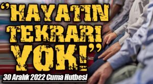 Hayat Akıp Giden Su Gibidir.. Hayatın Tekrarı Yok!