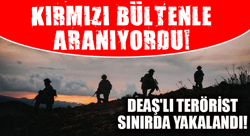 Kırmızı Bültenle Aranıyordu! DEAŞ’lı Terörist Yakalandı