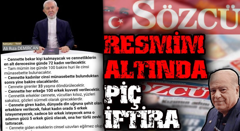 RESMİM ALTINDA PİÇ İFTİRA