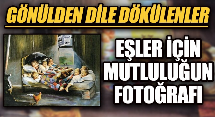 GÖNÜLDEN DİLE DÖKÜLENLER-EŞLER İÇİN MUTLULUĞUN FOTOĞRAFI