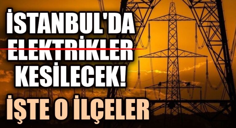 Dikkat! İstanbul’a 16 Saat Elektrik Yok!