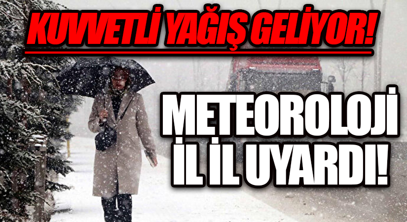 Dikkat! Meteoroloji’den Kuvvetli Yağış Uyarısı