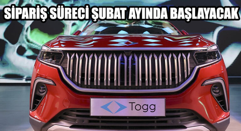 TOGG’un Ön Sipariş Süreci Şubat Ayında Başlayacak!