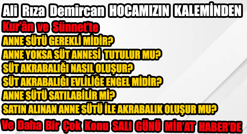 Ali Rıza Demircan Hocamızın Kaleminden