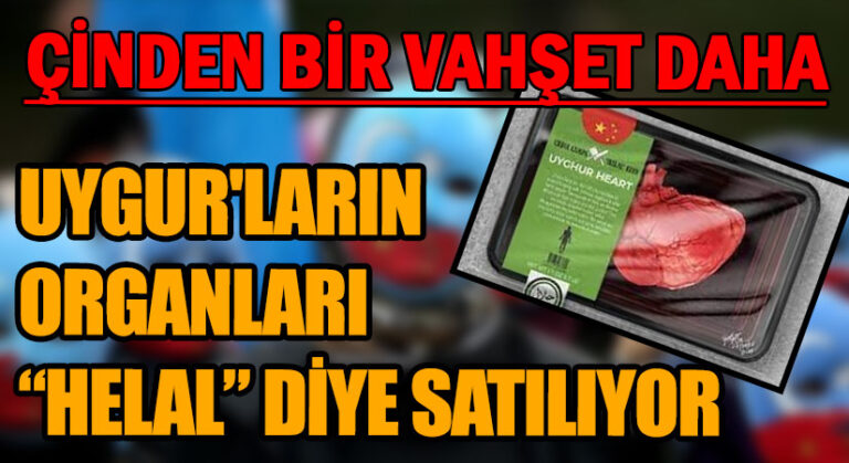 ÇİNDEN BİR VAHŞET DAHA! UYGUR’LARIN ORGANLARI “HELAL” DİYE SATILIYOR