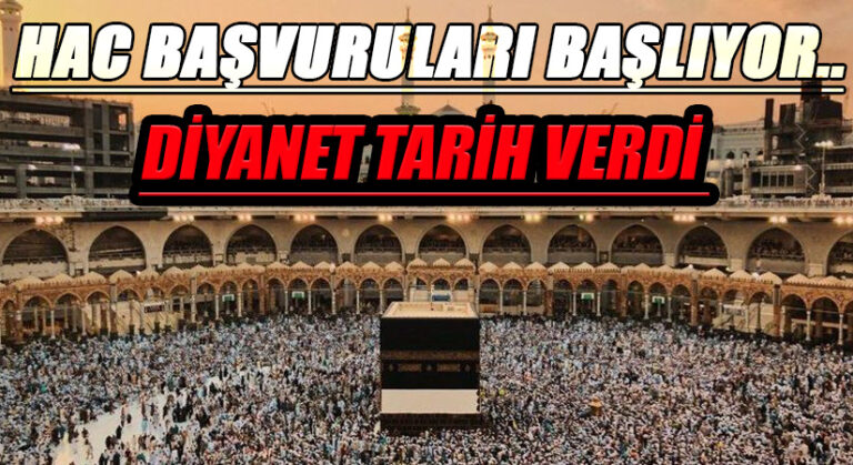 Diyanet Açıkladı! 2023 Hac Başvuruları Başlıyor