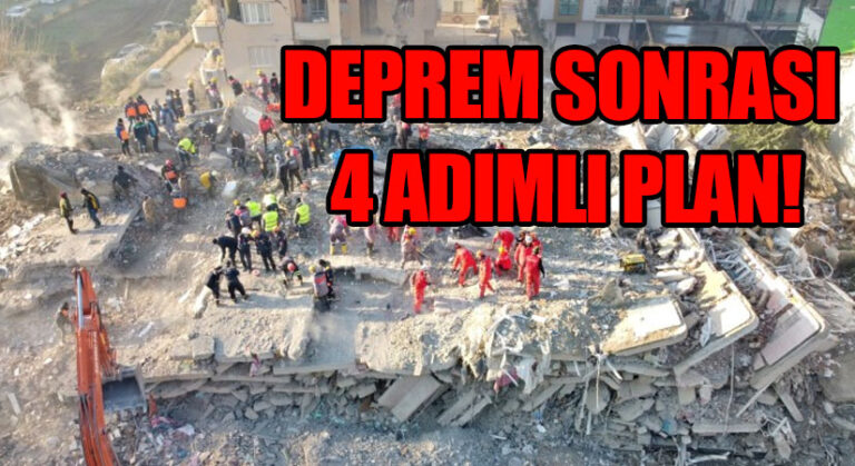 Depremden Sonrası İçin 4 Adımlı Plan!