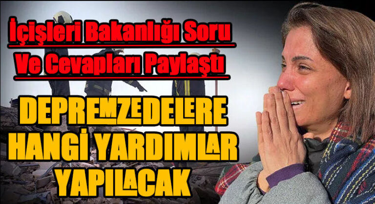 Bakan Süleyman Soylu Depremzedelere Yapılacak Yardımlara İlişkin Soruları Yanıtladı