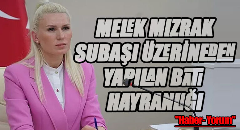 MELEK MIZRAK SUBAŞI ÜZERİNEDEN YAPILAN BATI HAYRANLIĞI