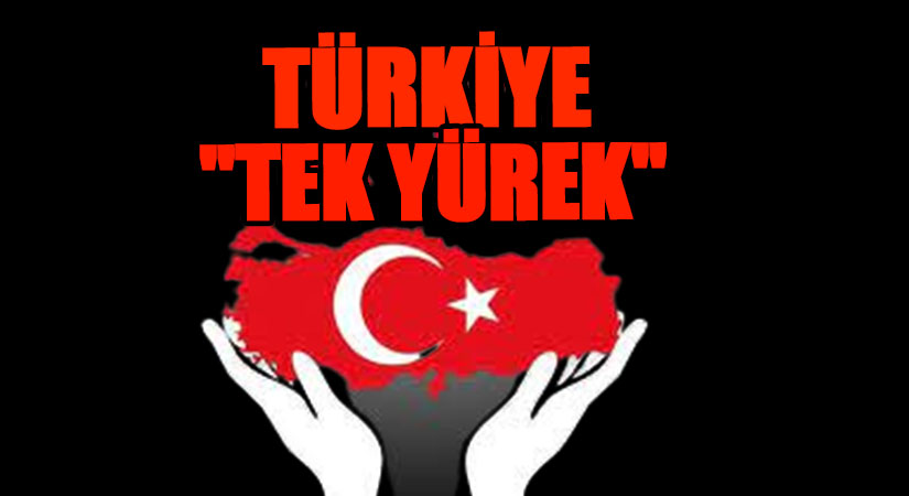 “TÜRKİYE TEK YÜREK”