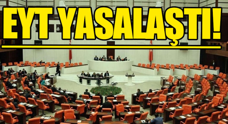 EYT Düzenlemesi Meclis’te Yasalaştı