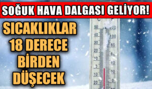 Güneşli Havaya Aldanmayın! Soğuk Hava Dalgası Geliyor..