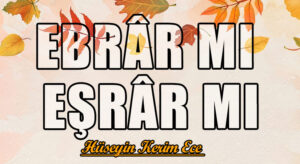 EBRÂR MI EŞRÂR MI