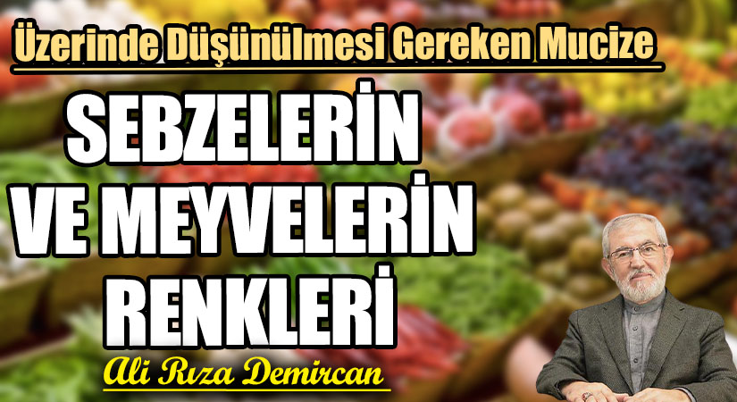 SEBZELERİN VE MEYVELERİN RENKLERİ