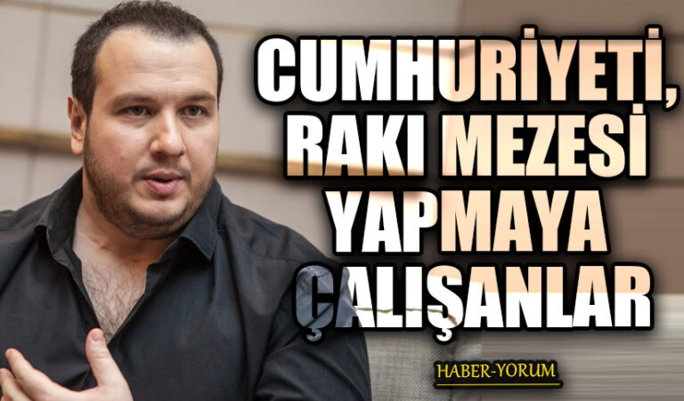 CUMHURİYETİ, RAKI MEZESİ YAPMAYA ÇALIŞANLAR
