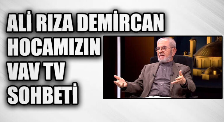 RAMAZAN SOHBETLERİ “ALİ RIZA DEMİRCAN’IN İFTAR PROGRAMI”