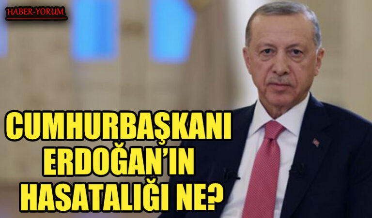 CUMHURBAŞKANI ERDOĞAN’IN HASATALIĞI NE?