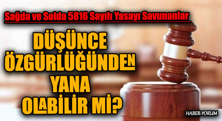 DÜŞÜNCE ÖZGÜRLÜĞÜNDEN YANA OLABİLİR Mİ?