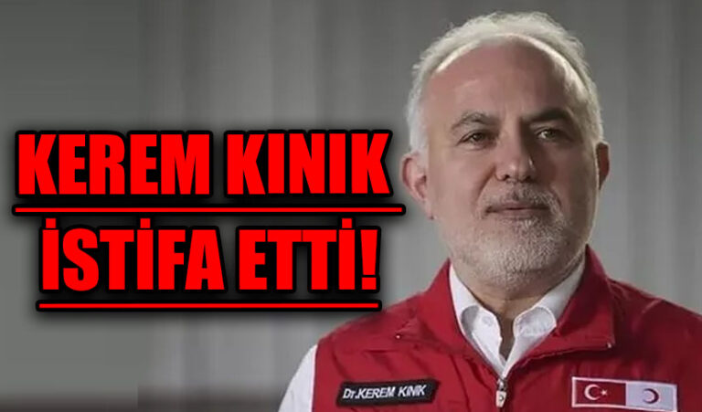 Kızılay Genel Başkanı Kerem Kınık, Görevinden İstifa Etti