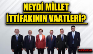 NEYDİ MİLLET İTTİFAKININ VAATLERİ?