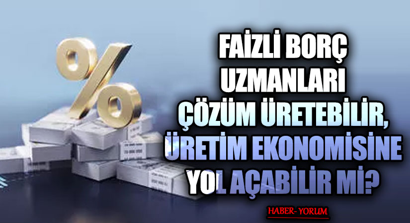 FAİZLİ BORÇ UZMANLARI ÇÖZÜM ÜRETEBİLİR, ÜRETİM EKONOMİSİNE YOL AÇABİLİR Mİ?
