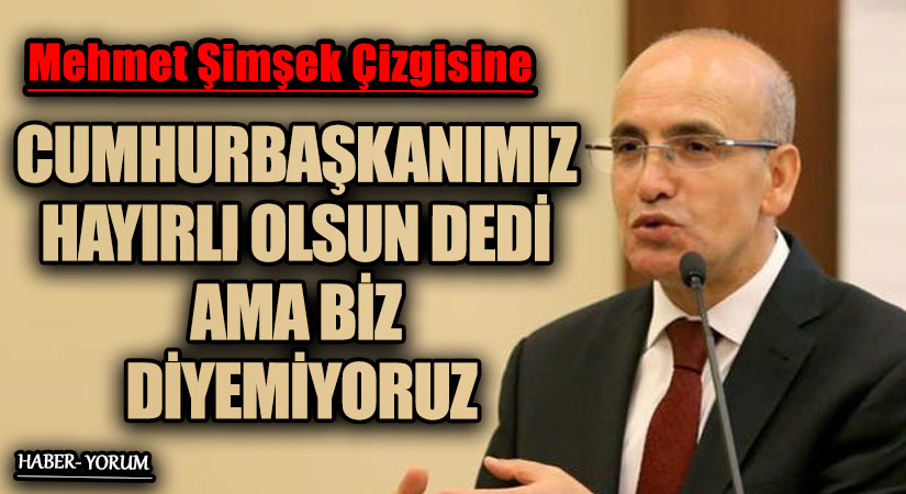 CUMHURBAŞKANIMIZ HAYIRLI OLSUN DEDİ AMA BİZ DİYEMİYORUZ